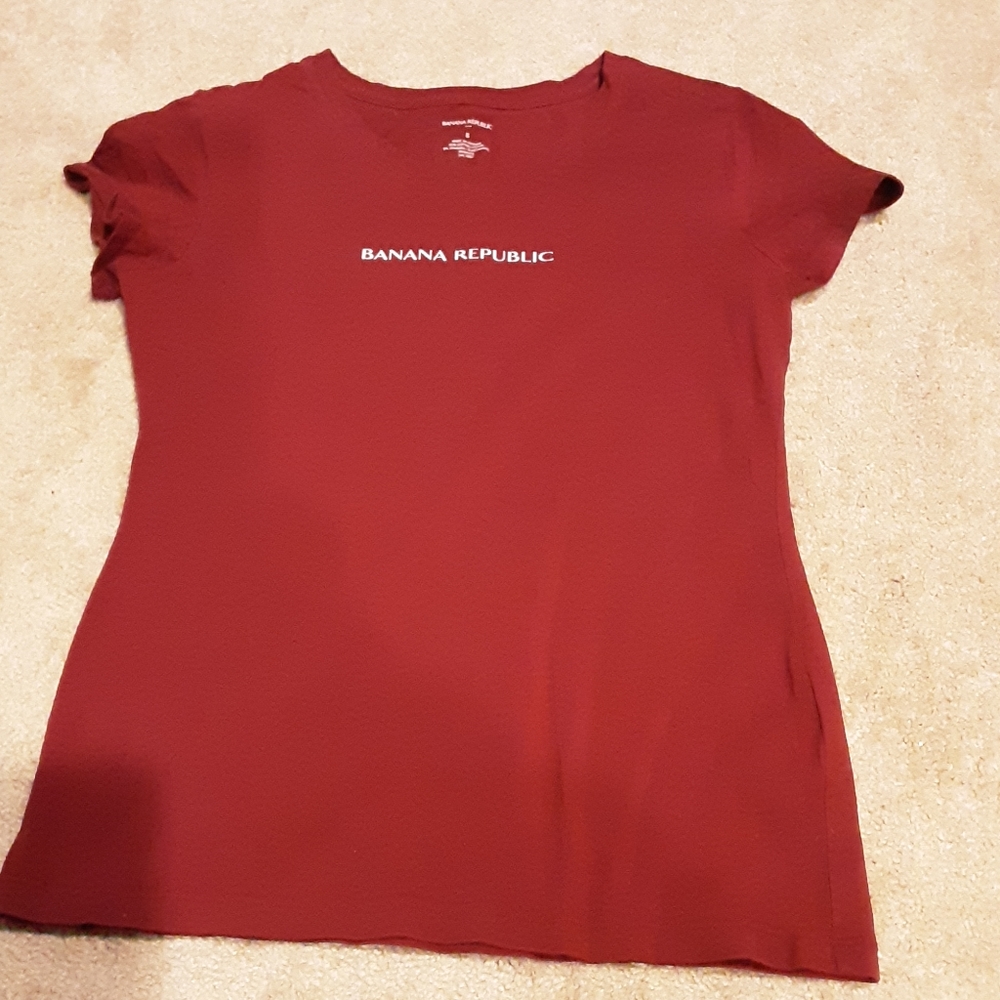 Burgundy Banana Republic Small shirt